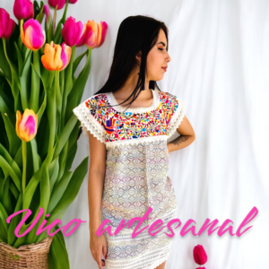 Vestido 🕊️Paloma bordado a mano