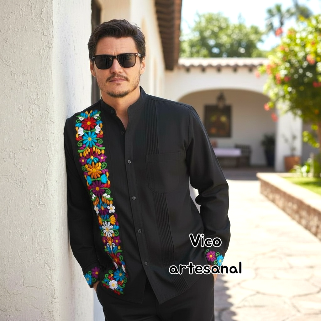 Camisa manga larga bordada - Imagen 10