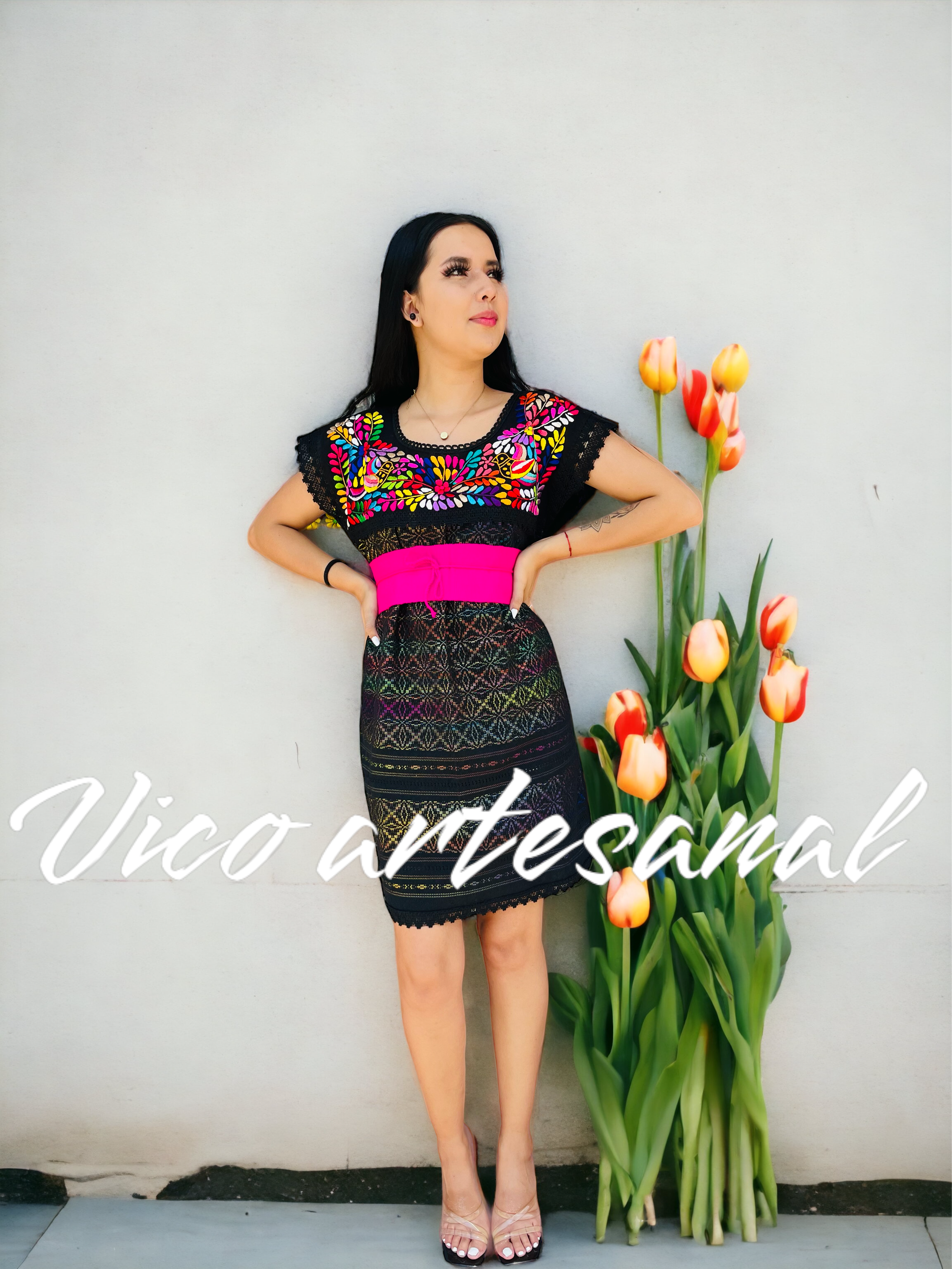 Vestido 🕊️Paloma bordado a mano