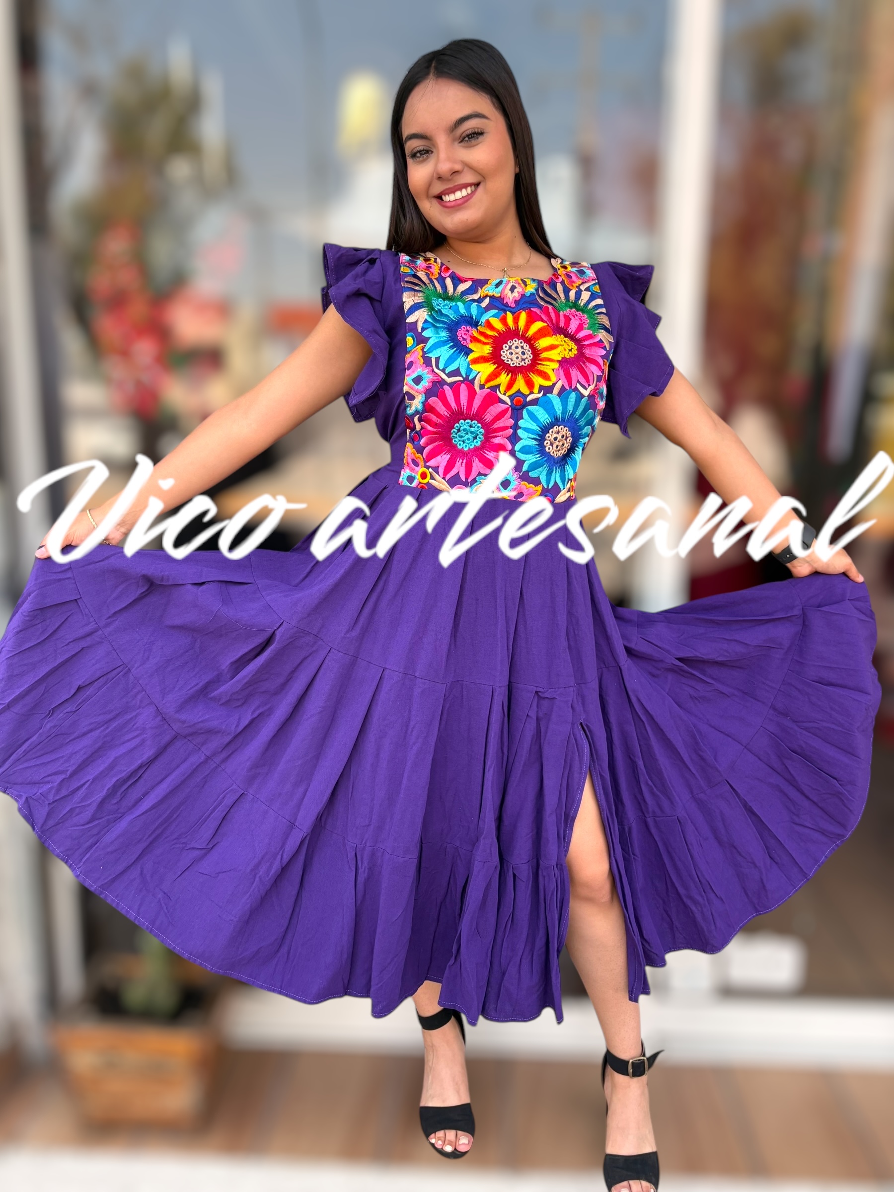Vestido Pechera corto