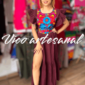 Vestido Pechera largo