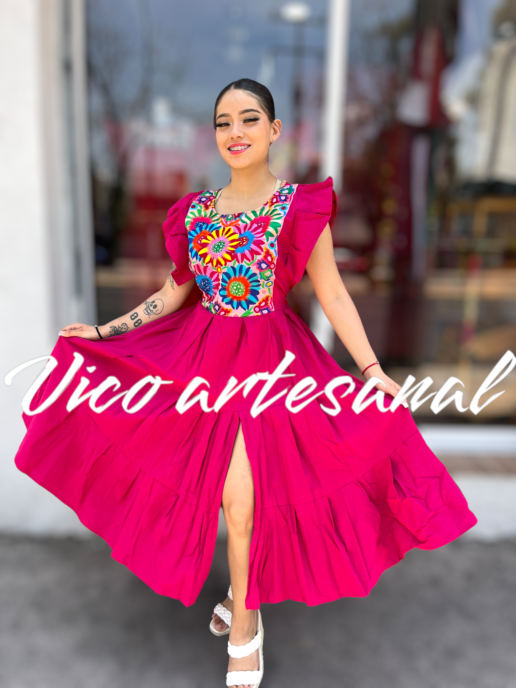 Vestido Pechera corto - Imagen 2