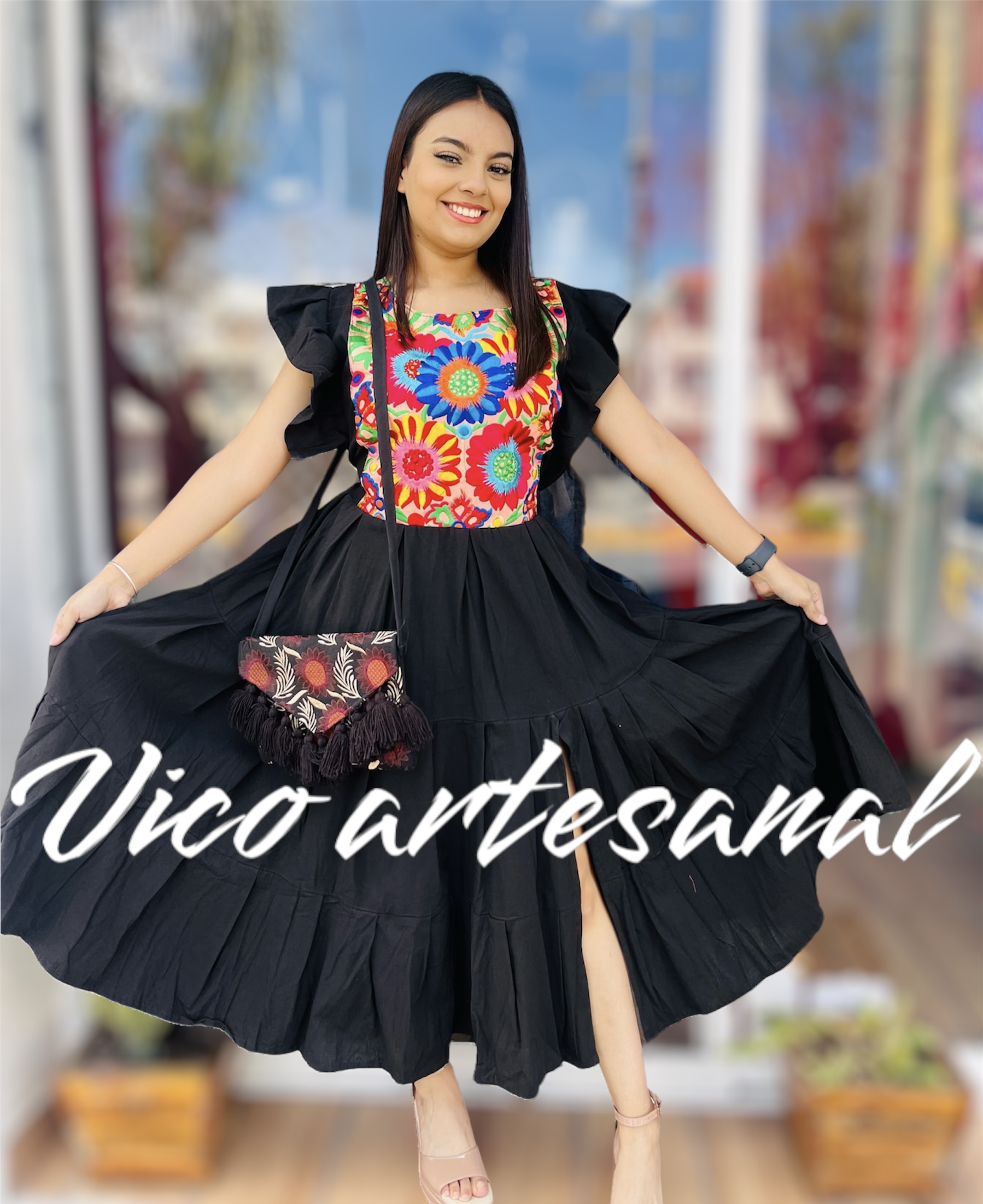 Vestido Pechera corto - Imagen 3