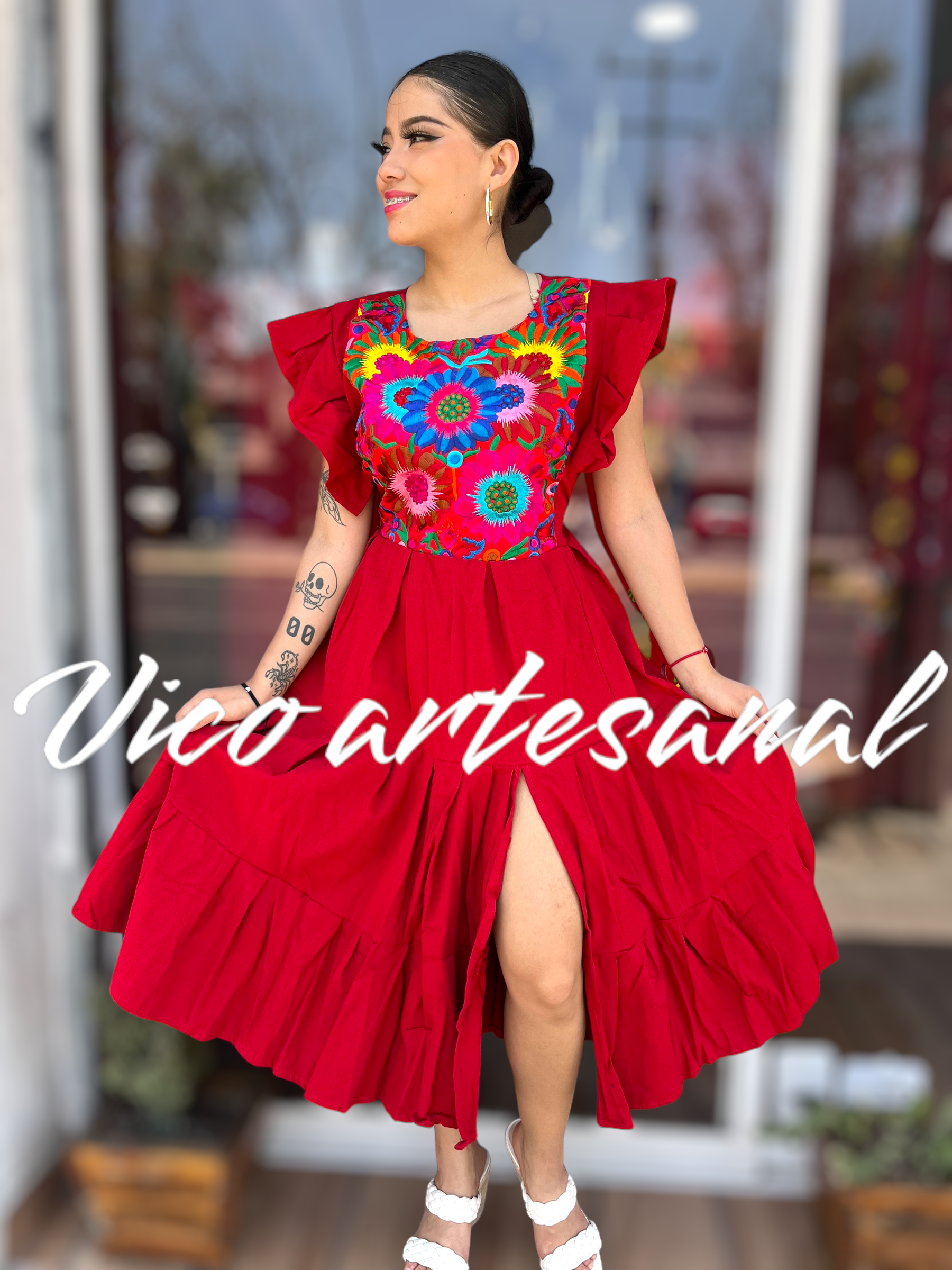 Vestido Pechera corto - Imagen 4