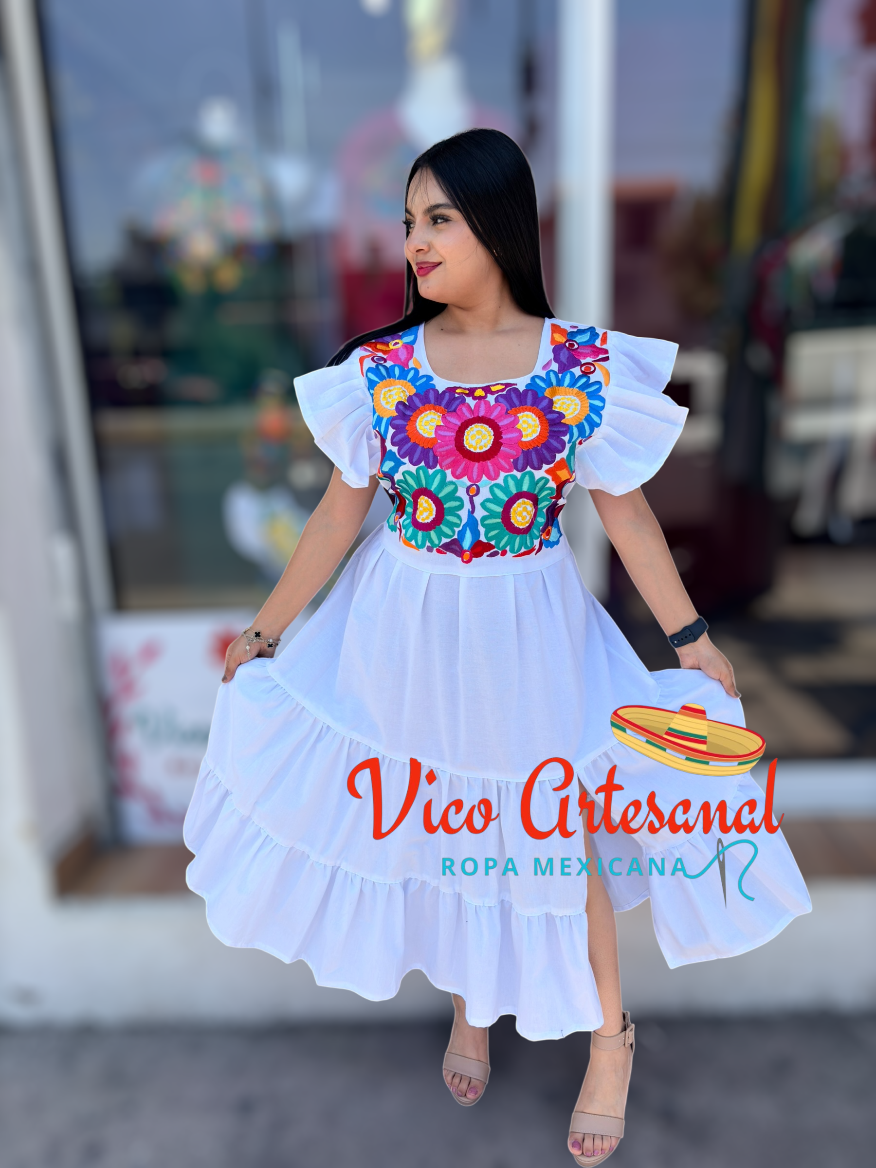 Vestido Pechera corto - Imagen 8